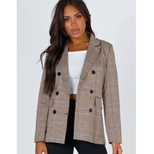 Princess Polly Plaid Blazer